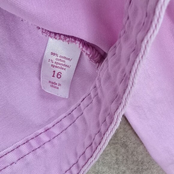 Justice Girls Pink Cropped Denim Jacket Size 16 Cotton/Spandex - Picture 4 of 7